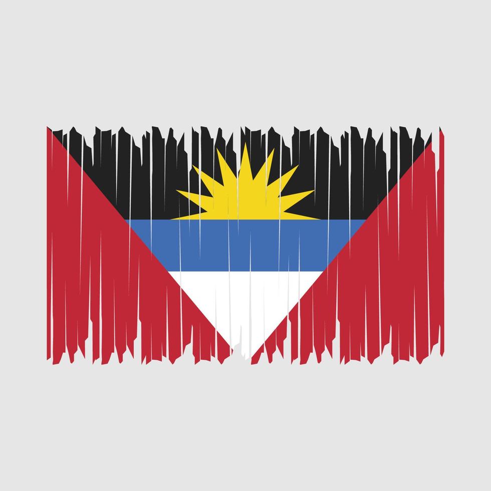 Antigua Flag Brush vector