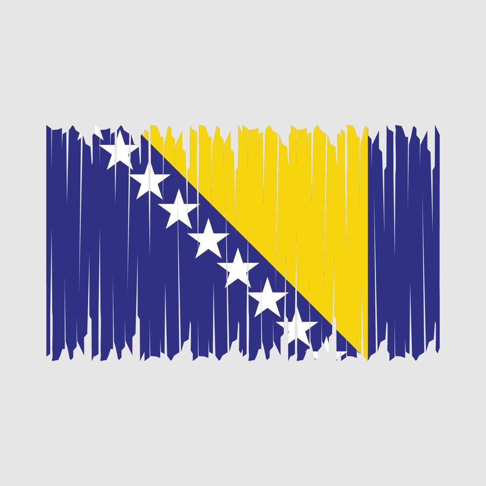 cepillo de la bandera de bosnia vector