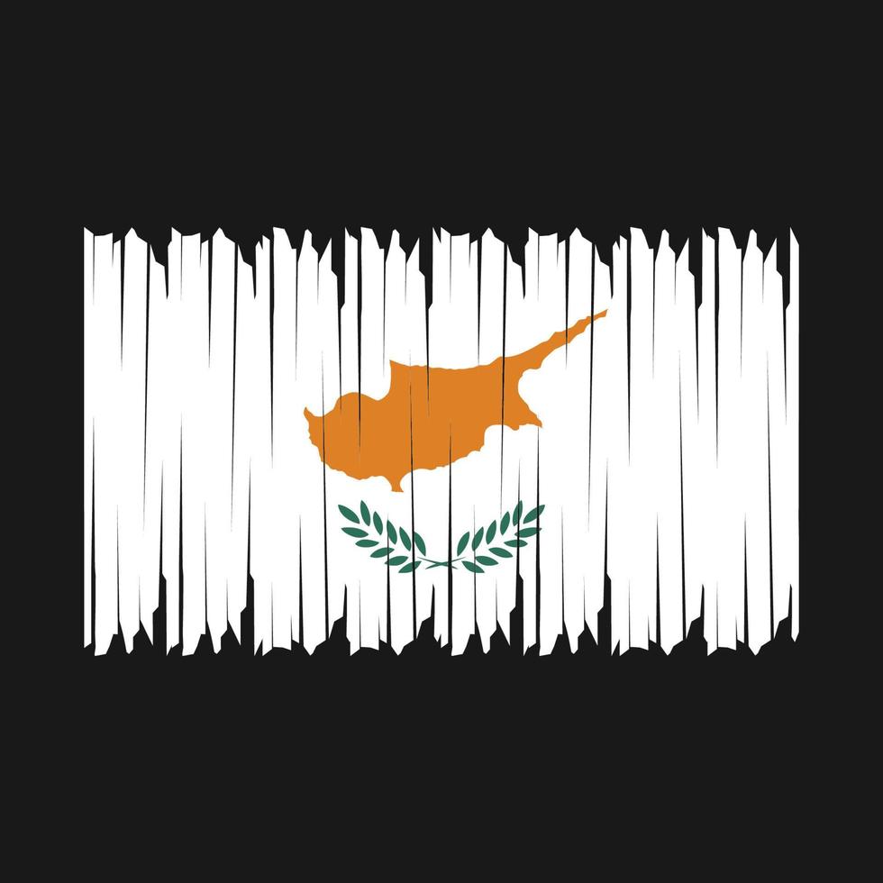 Cyprus Flag Brush vector