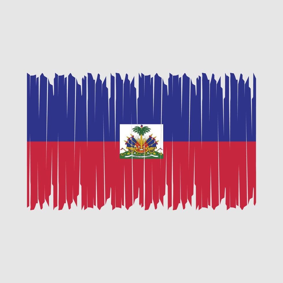 Haiti Flag Brush vector