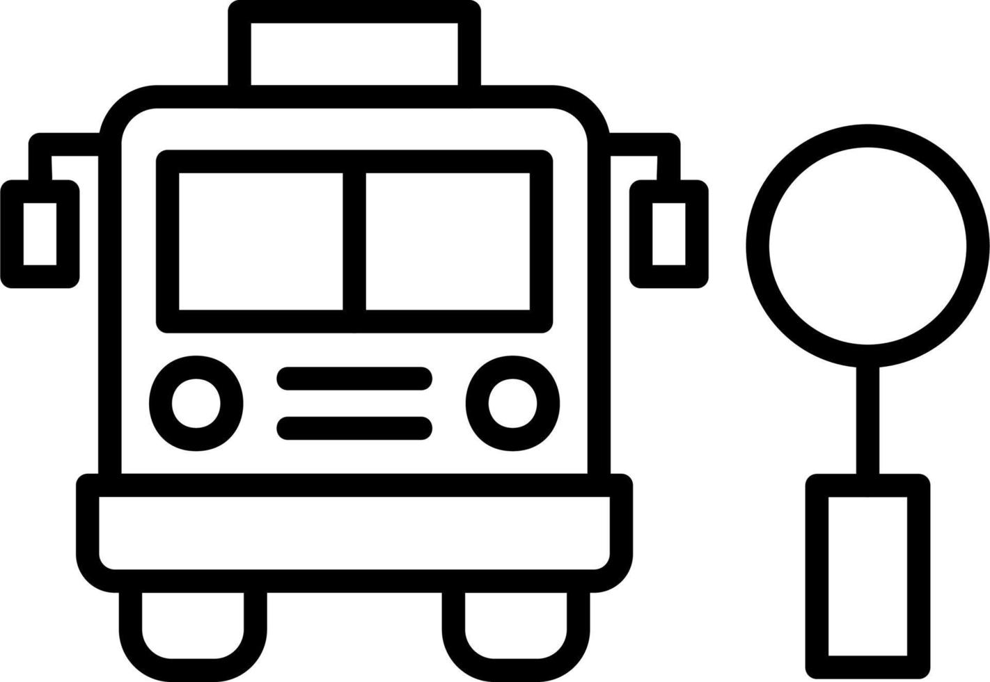 Bus Stop vector icon