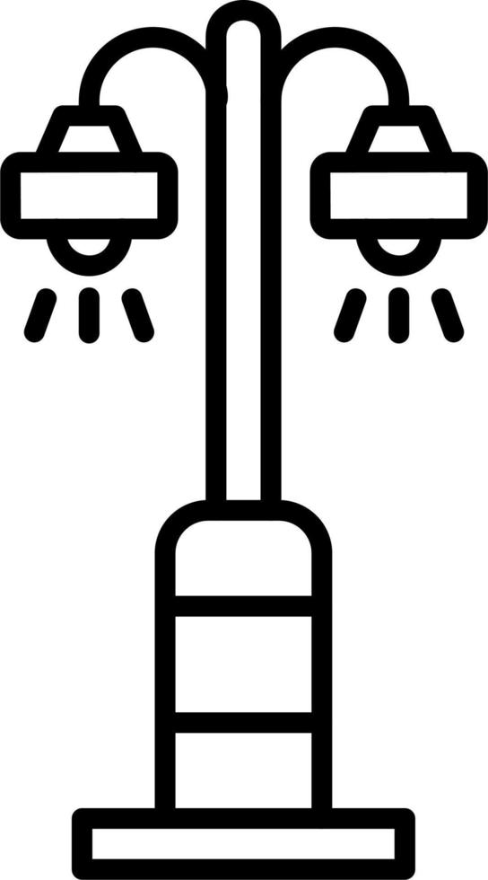 icono de vector de luz de calle