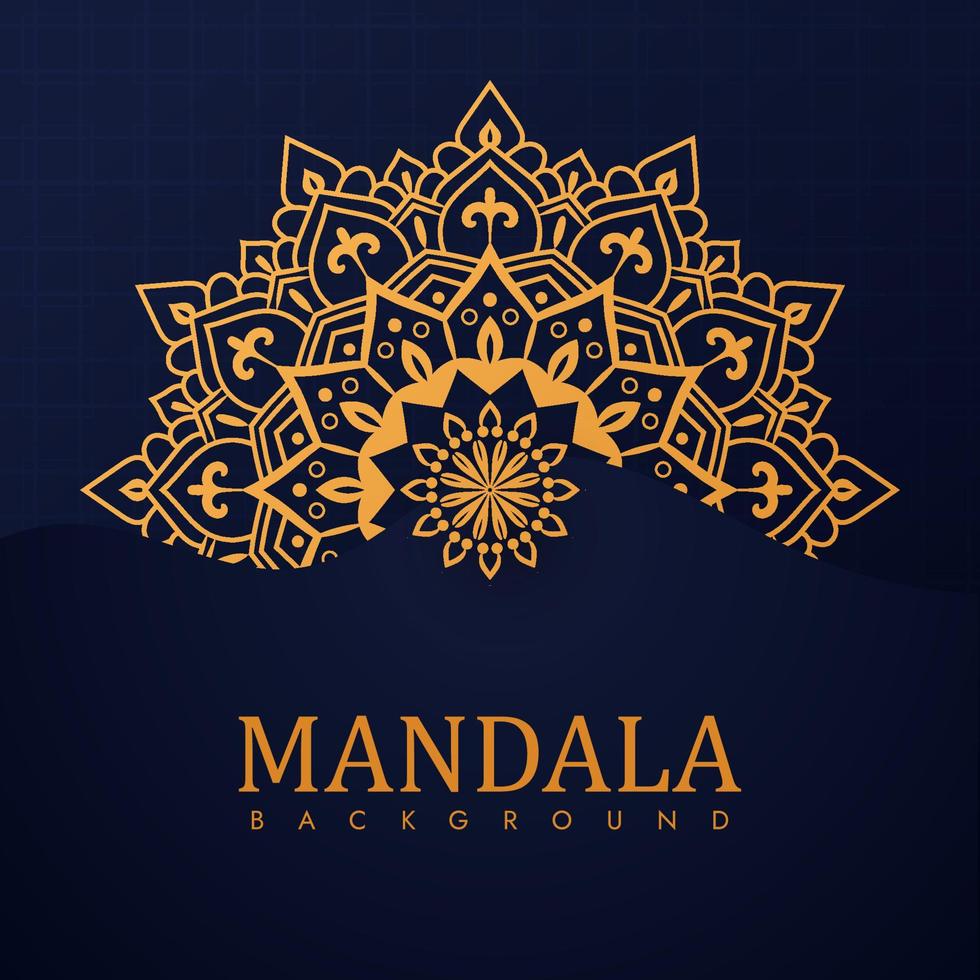 decorativo ornamental lujo mandala modelo diseño vector