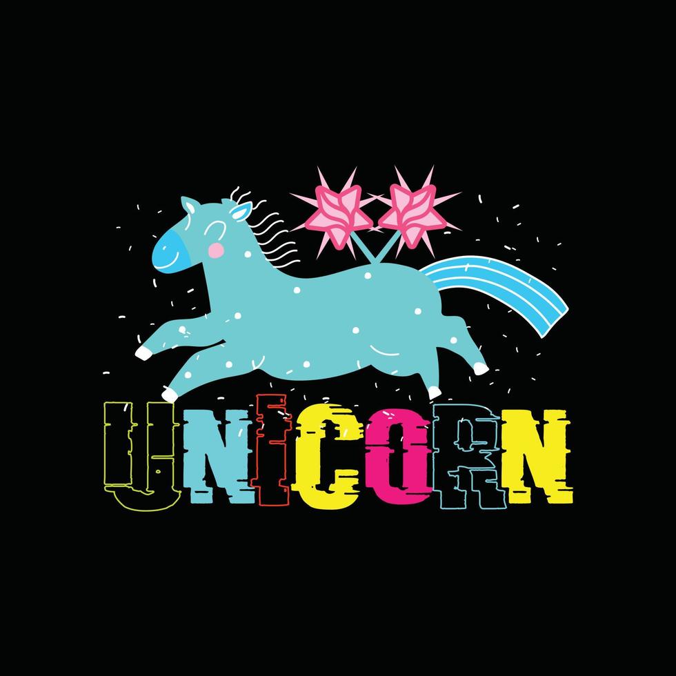 unicornio vector camiseta diseño. Pascua de Resurrección camiseta diseño. lata ser usado para impresión tazas, pegatina diseños, saludo tarjetas, carteles, bolsas, y camisetas