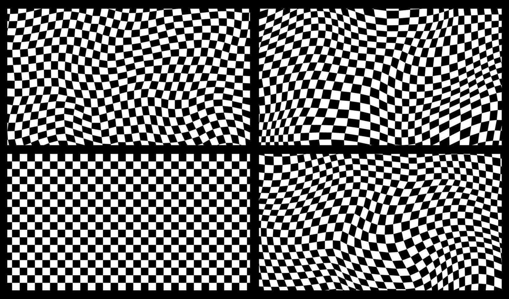 Groovy retro pattern background in psychedelic checkered backdrop style. A chessboard in a minimalist abstract design with a 60s 70s aesthetic vibe. hippie style y2k. funky print vector illustration