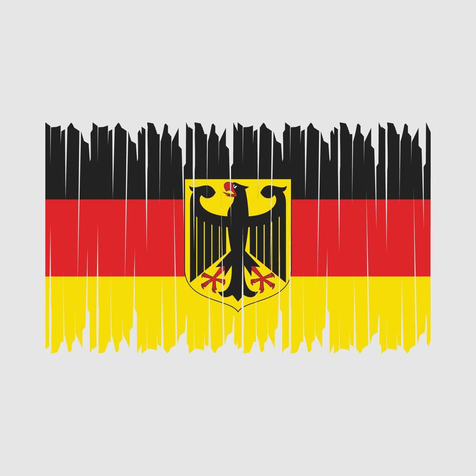 Germany Flag Brush vector