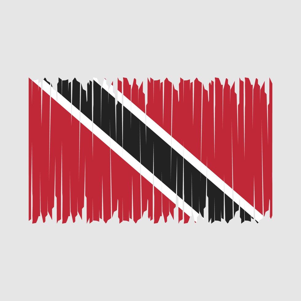 cepillo de la bandera de trinidad vector