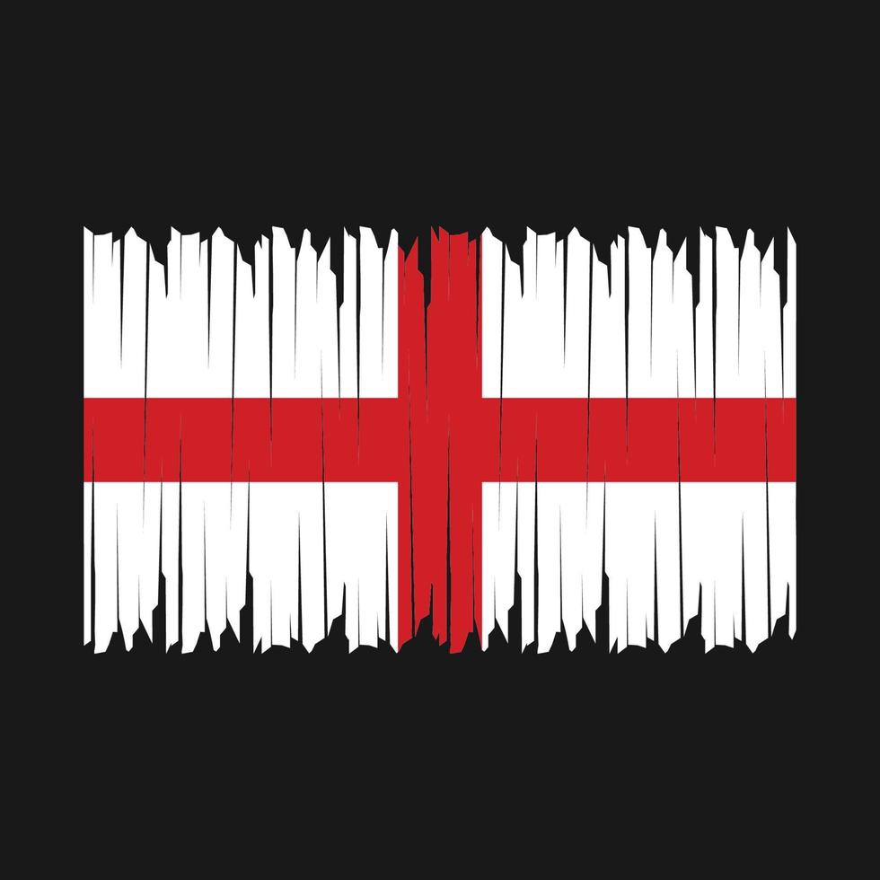 England Flag Brush vector