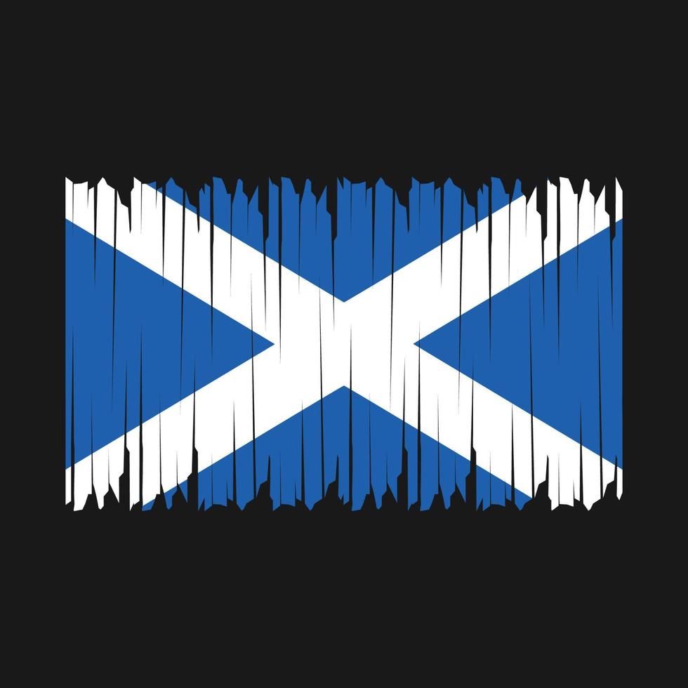 Scotland Flag Brush vector