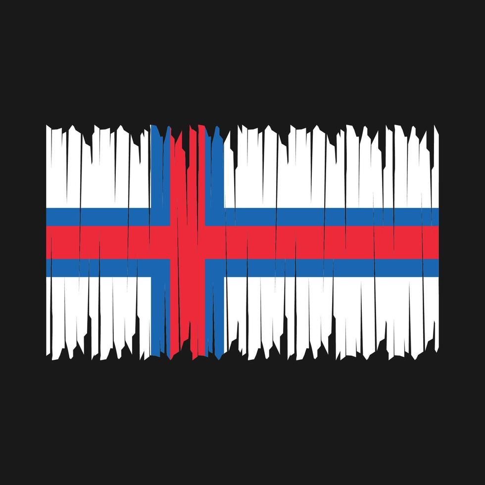 Faroe Islands Flag Brush vector