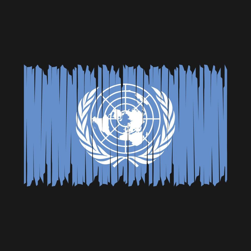 United Nations Flag Brush vector