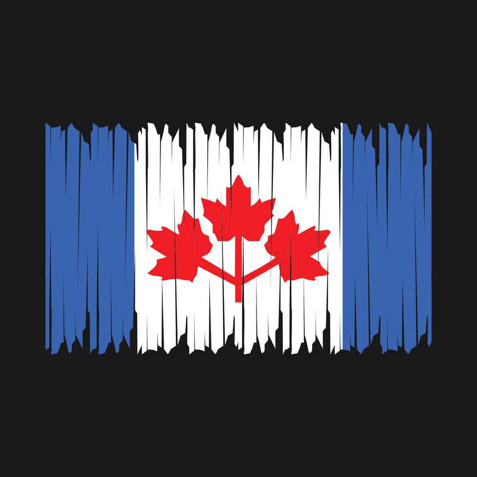 Canada Flag Brush vector