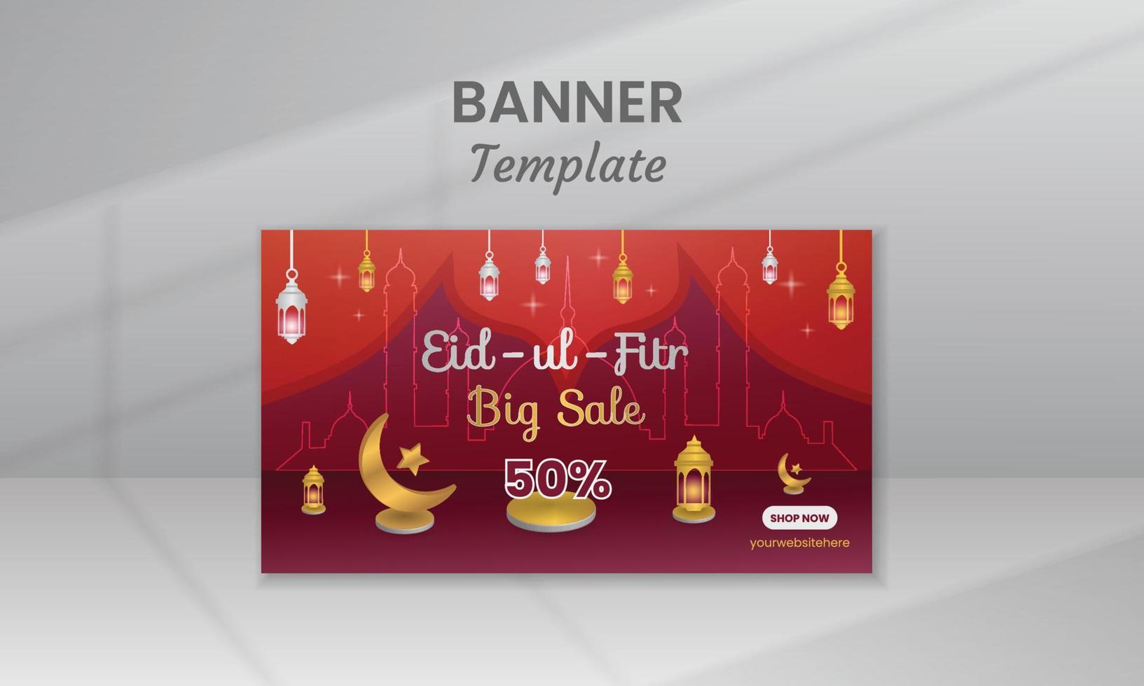 Social Media Banner Post Template vector