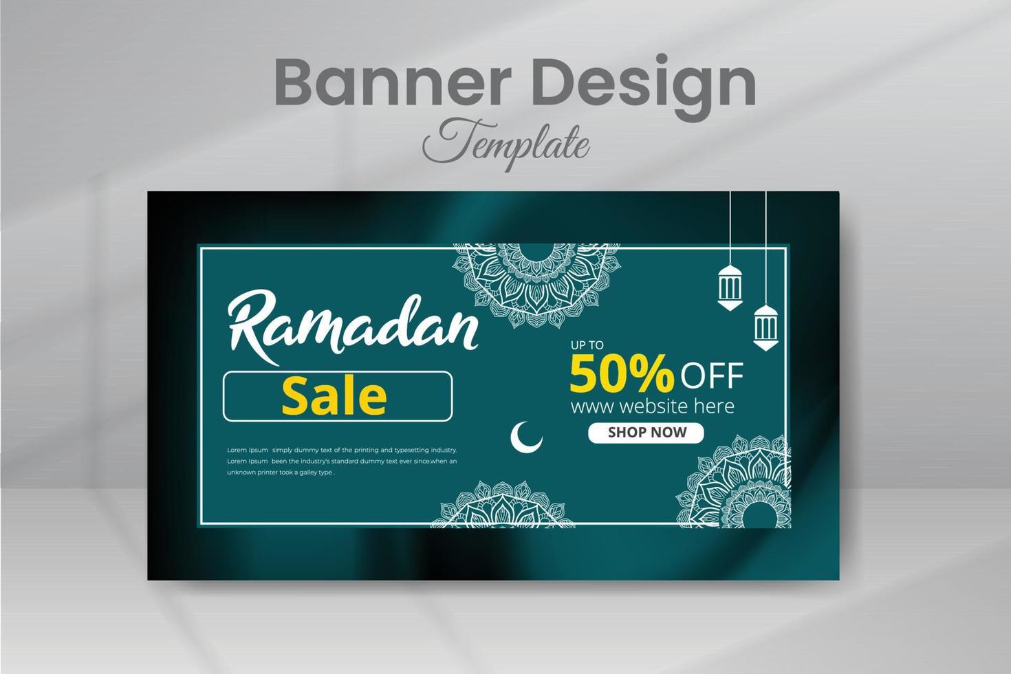 Social Media Banner Post Template vector