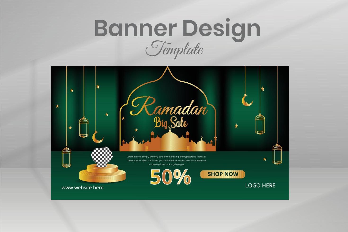 Social Media Banner Post Template vector