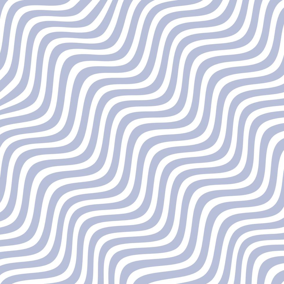 Wavy pattern, optical illusion. Abstract psychedelic background. 1970s Retro pattern groovy trippy. Striped background for fabrics, paper, packaging. Vector Illustration