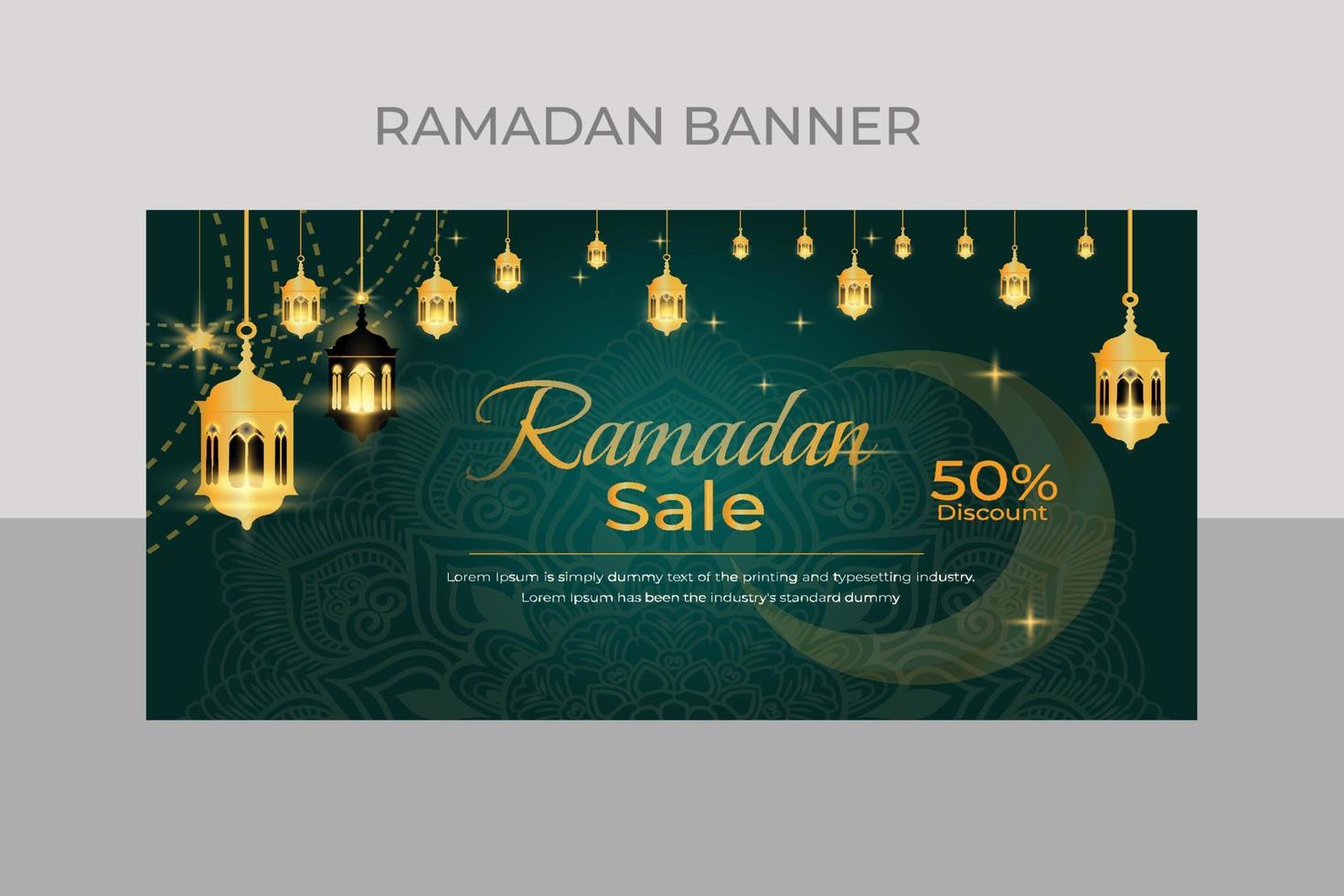 Social Media Banner Post Template vector