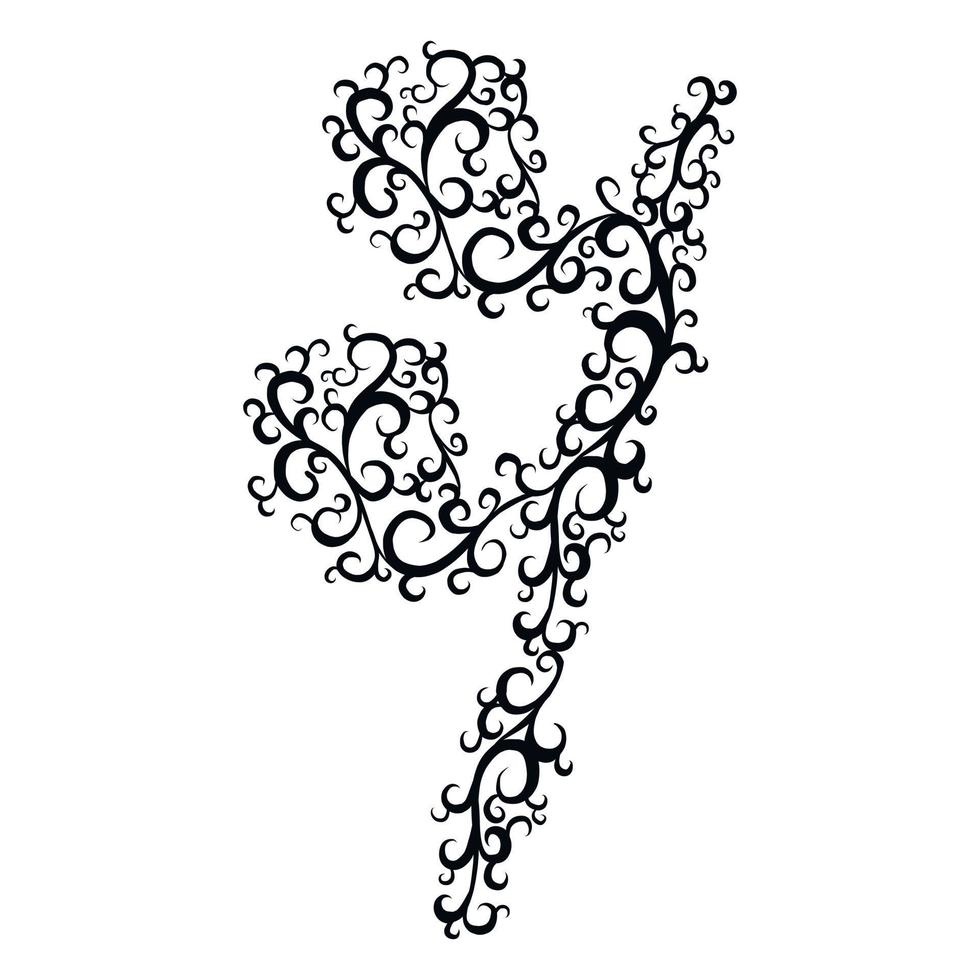 16th Rest Musical Symbol Swirl 21582444 Vector Art at Vecteezy