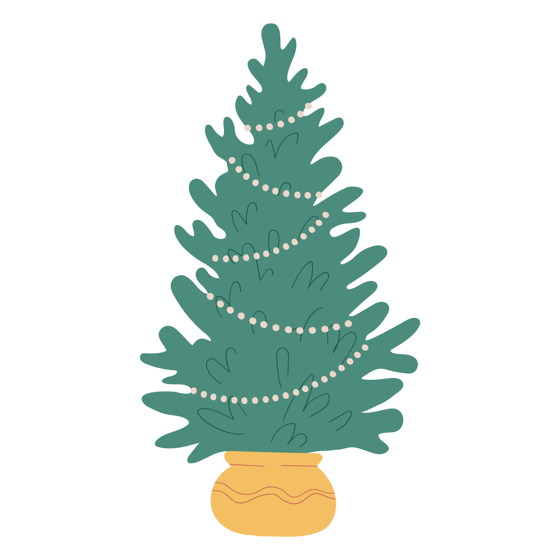 Christmas Tree Illustration Design Christmas Tree 21582644 Vector Art at Vecteezy