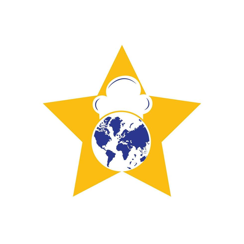 global cocinero vector logo diseño.