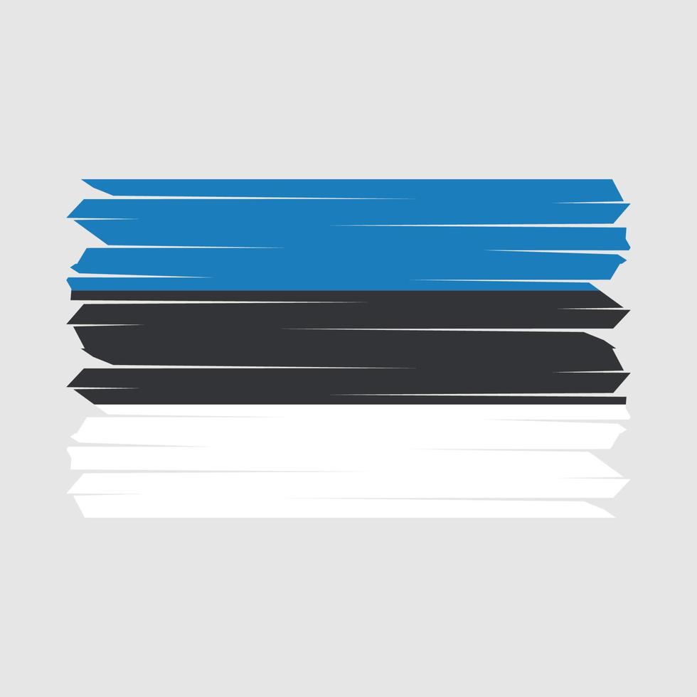 Estonia Flag Brush vector