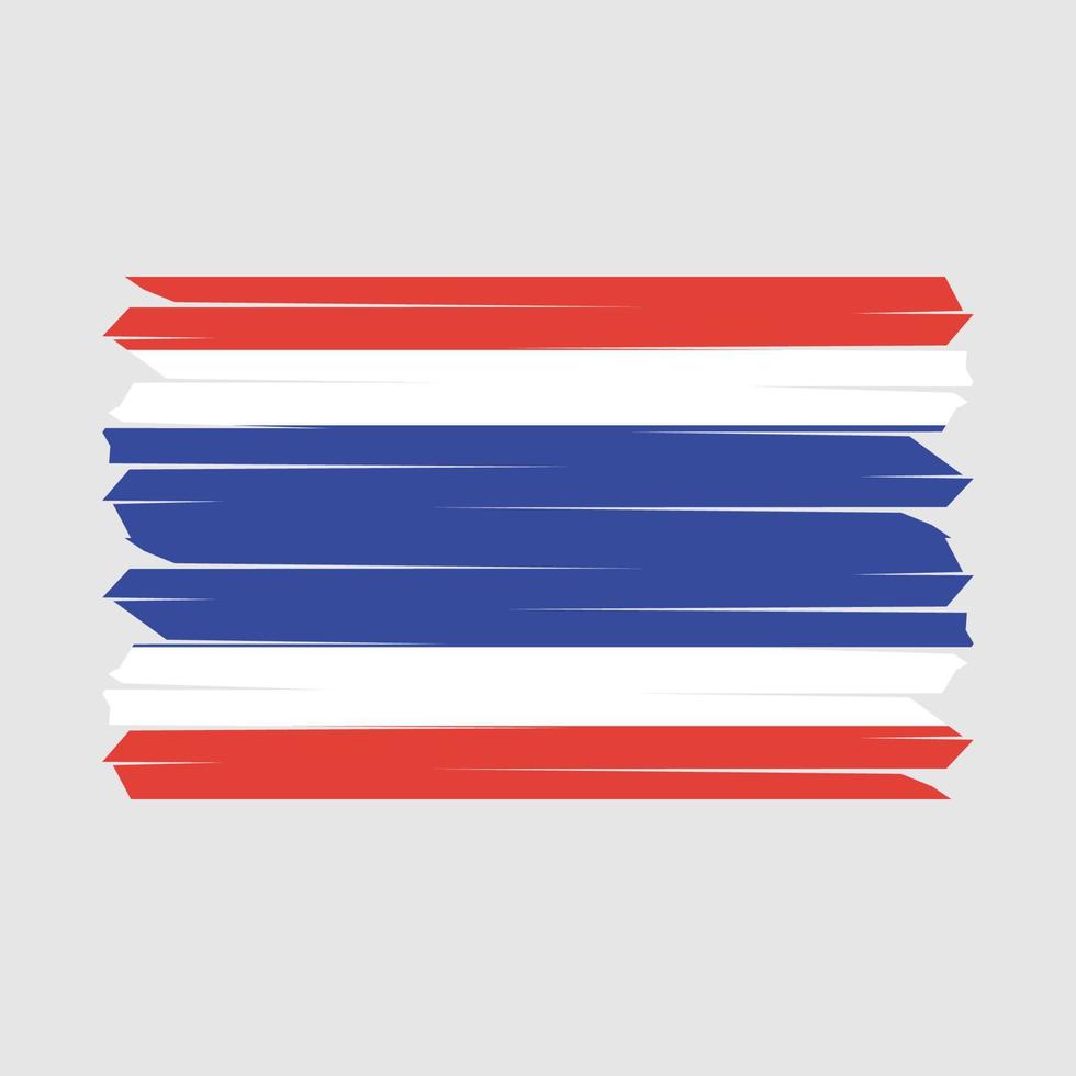 Thailand Flag Brush vector