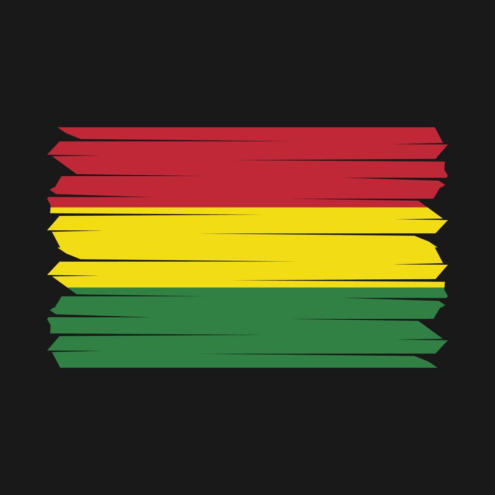 Bolivia Flag Brush vector