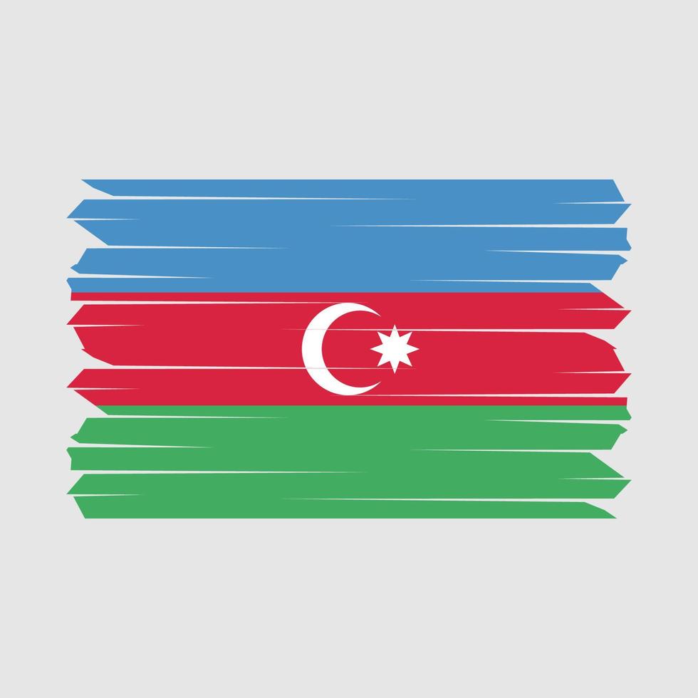 Azerbaijan Flag Brush vector