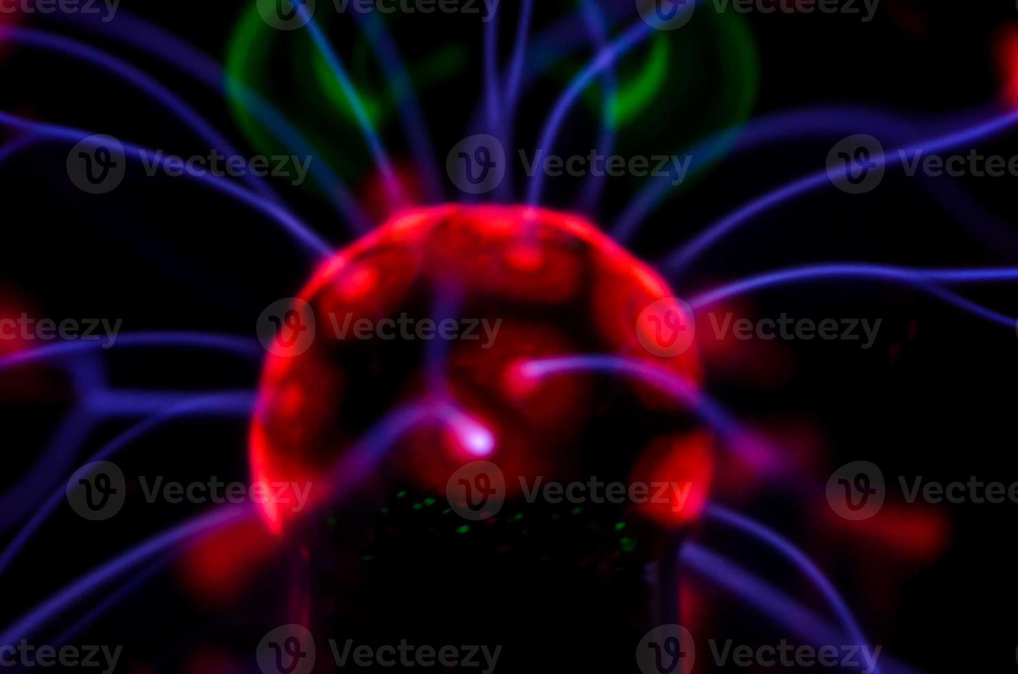 Colorful plasma ball photo