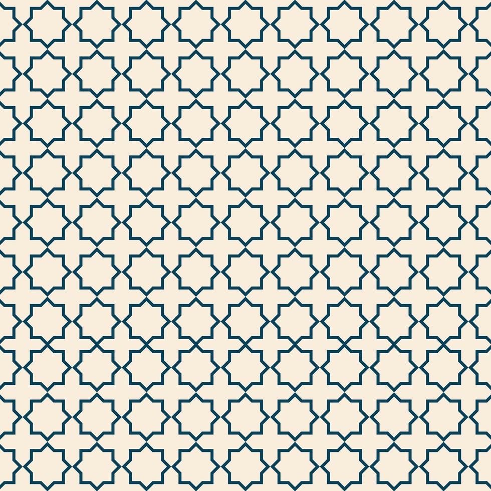 Elegant Islamic pattern with blue and brown background vector