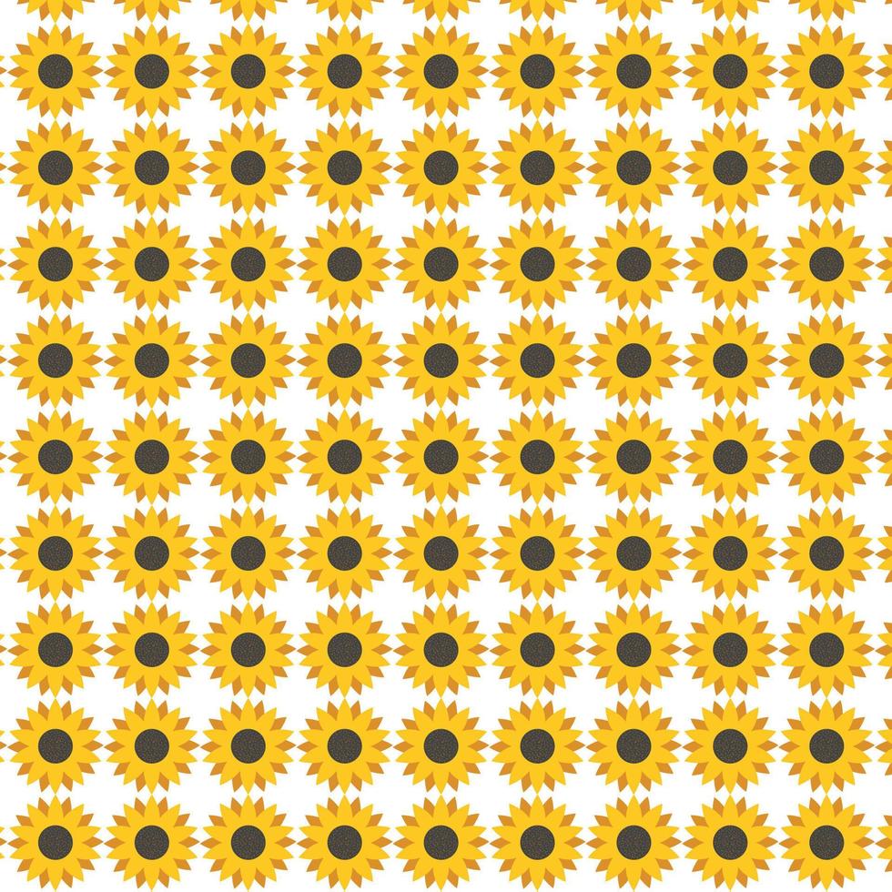 Natural Sunflower background pattern illustration vector
