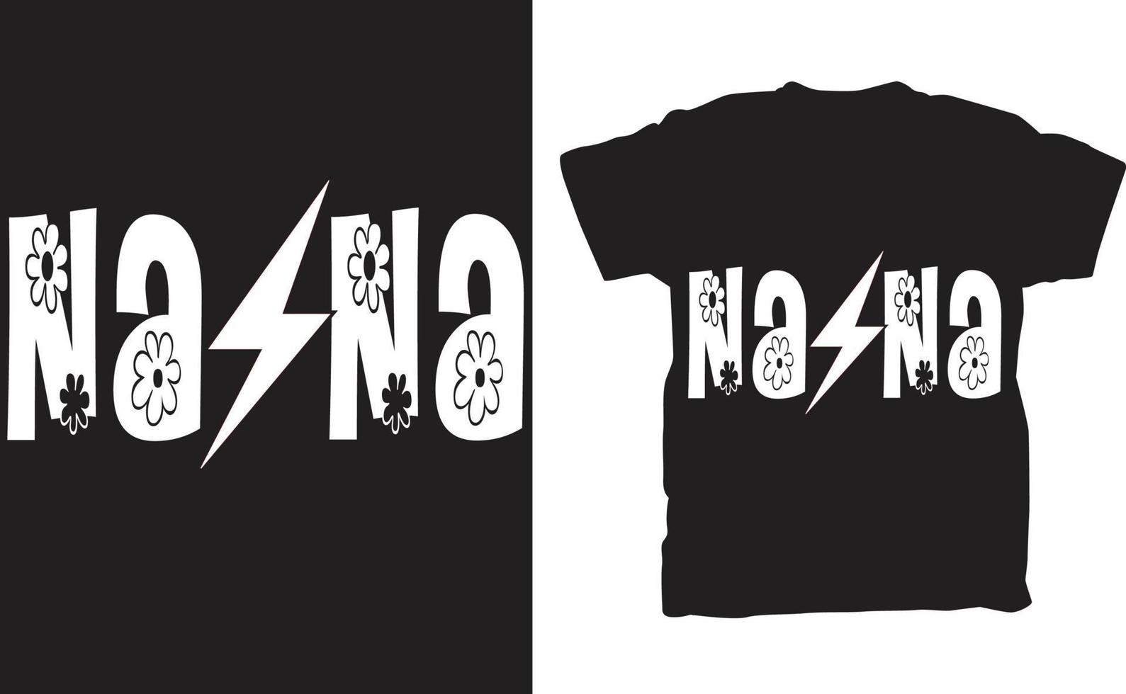 nana svg t camisa vector