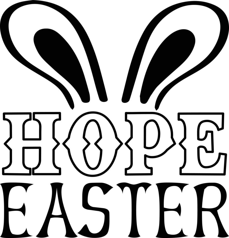 hope easter t-shirt Typography Vector T-Shirt