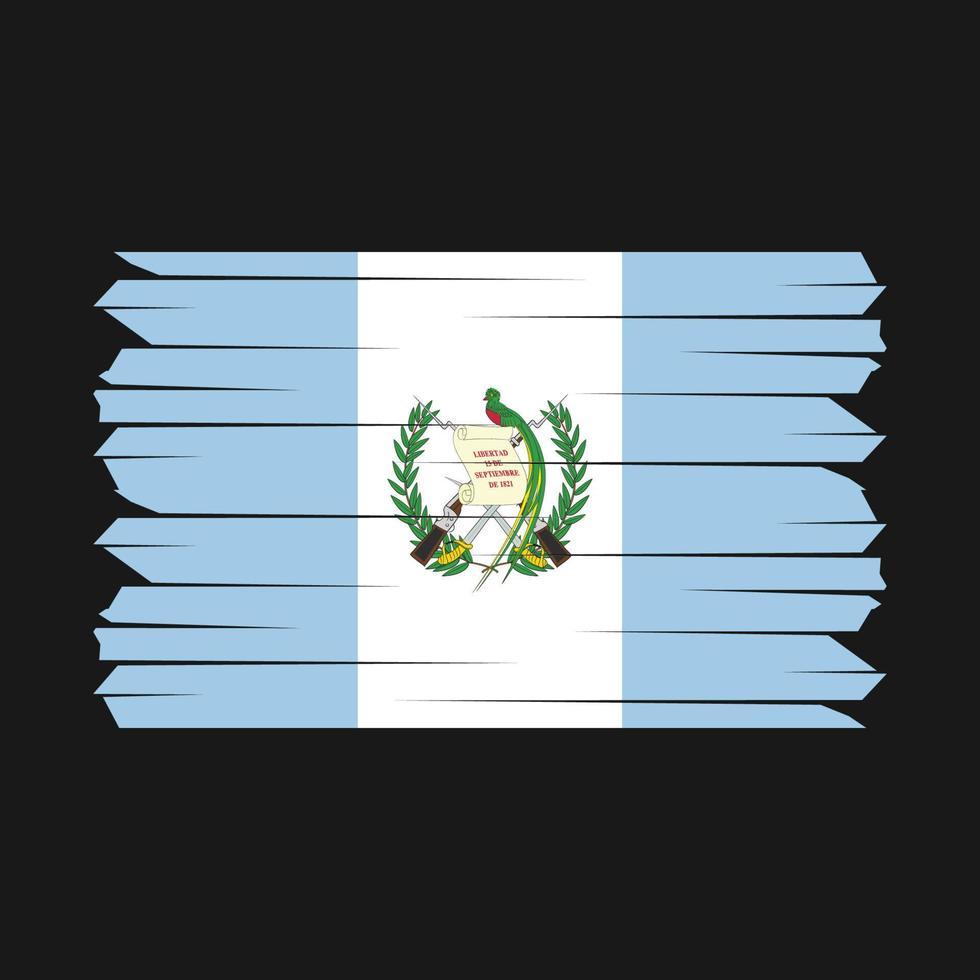 Guatemala Flag Brush vector