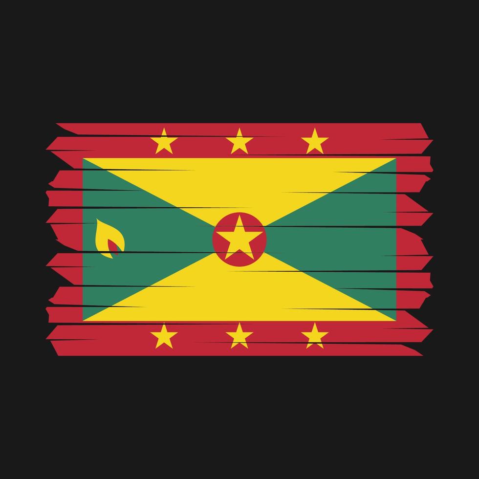 Grenada Flag Brush vector