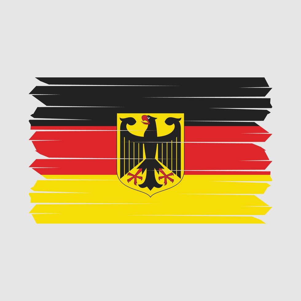 Germany Flag Brush vector