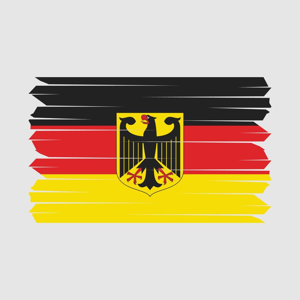 cepillo de bandera de alemania vector