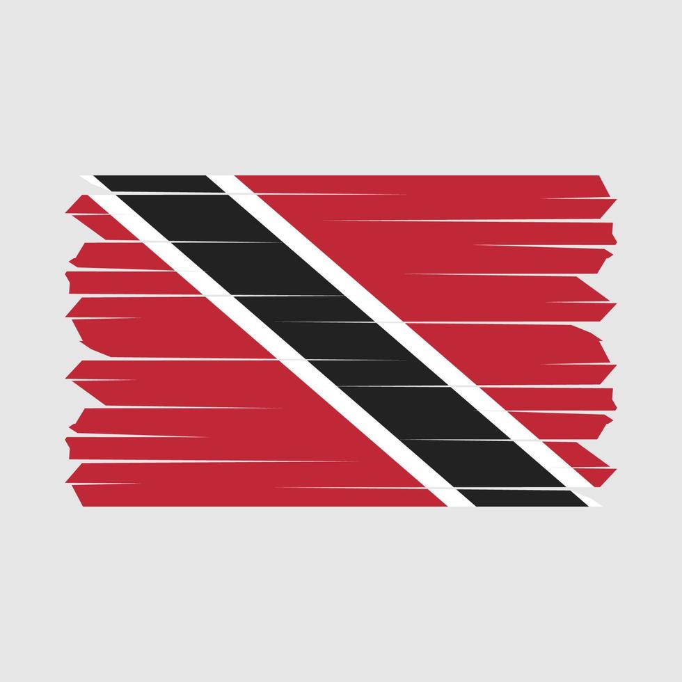 cepillo de la bandera de trinidad vector