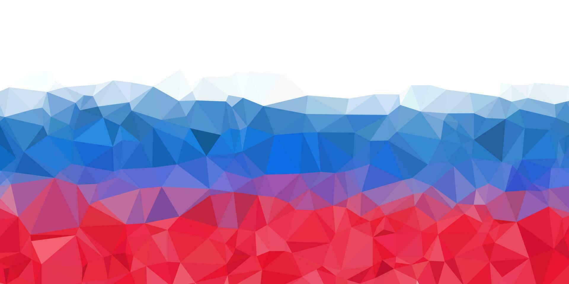 abstract russia background with triangles vector