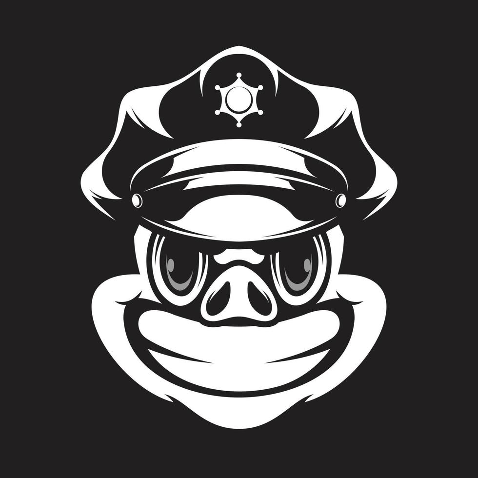 Pig Mascot Logo Design Vector