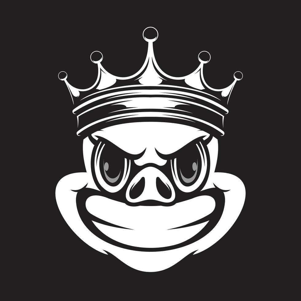 Pig Mascot Logo Design Vector