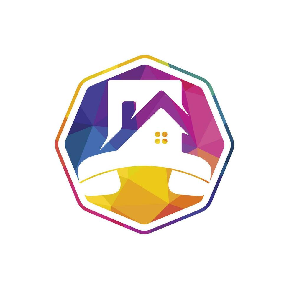 Home call vector logo design template. Real estate business logo concept.