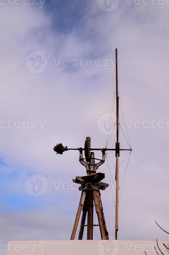 Old wind propeller photo