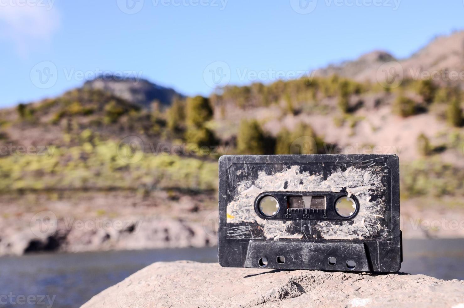 Worn Cassette tape photo
