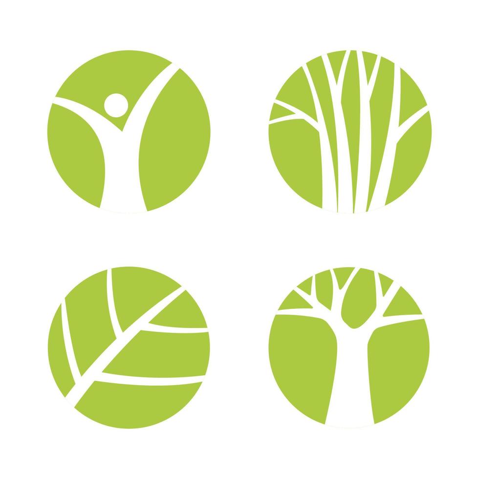 tree plant nature icon logo isolated on white background. vector illustration