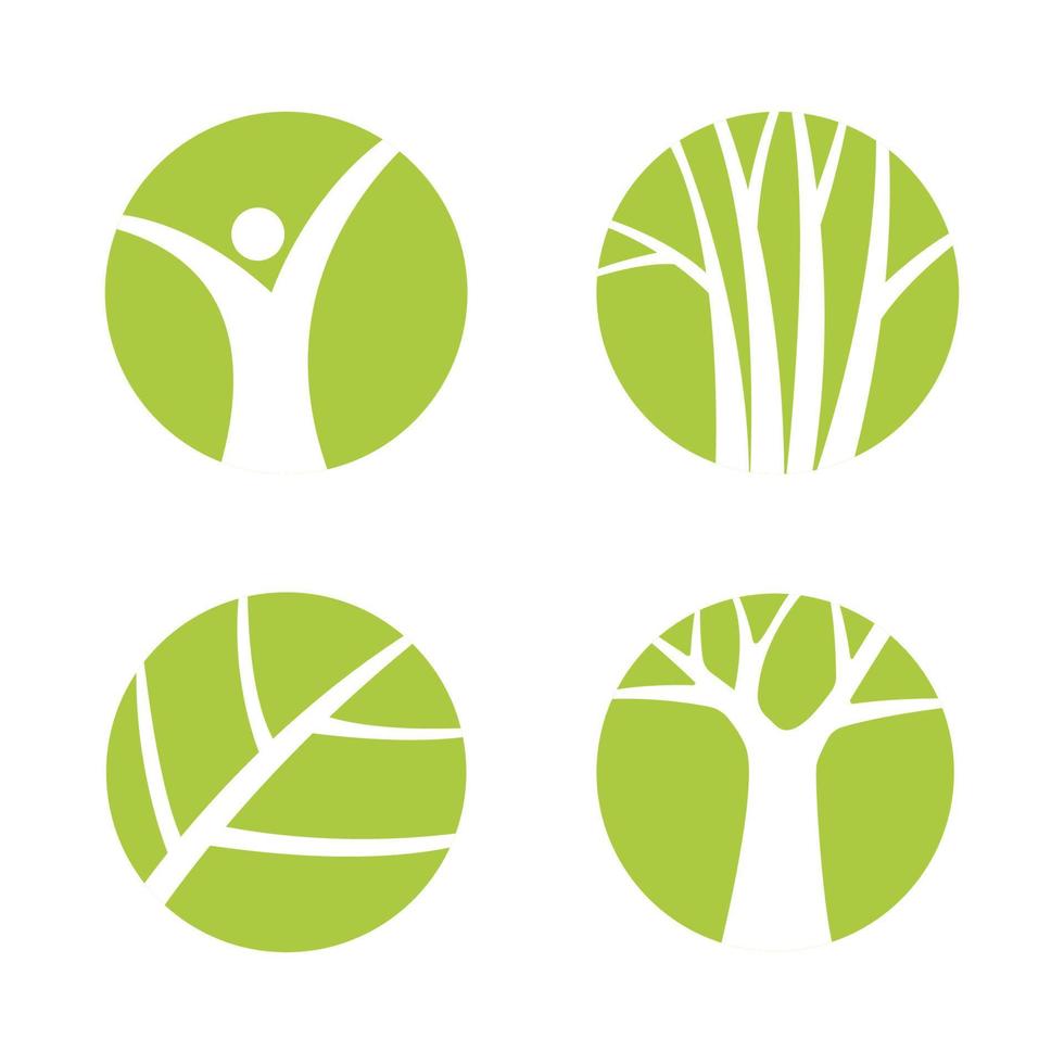 árbol planta naturaleza icono logo aislado en blanco antecedentes. vector ilustración