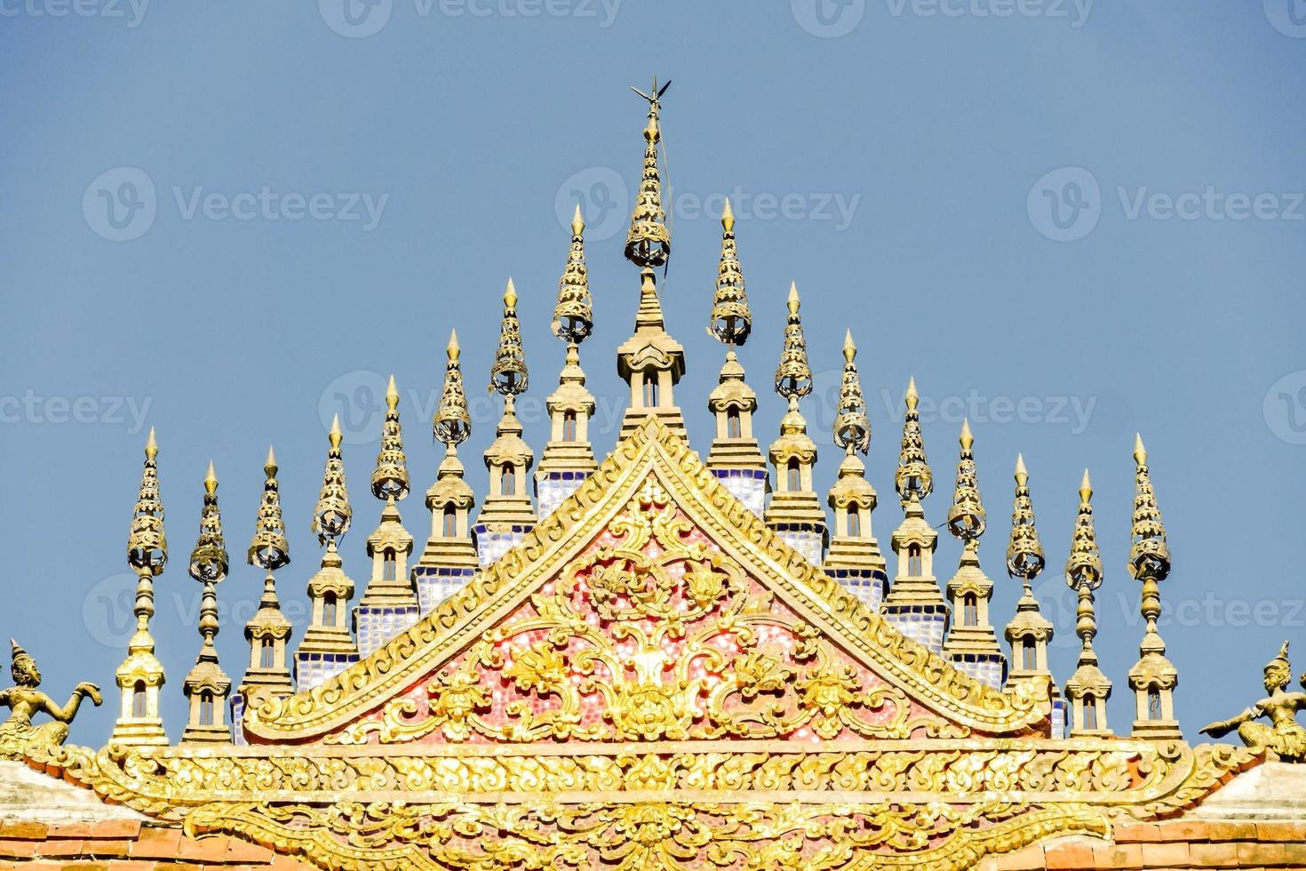 Ancient Buddhist temple in Asia photo