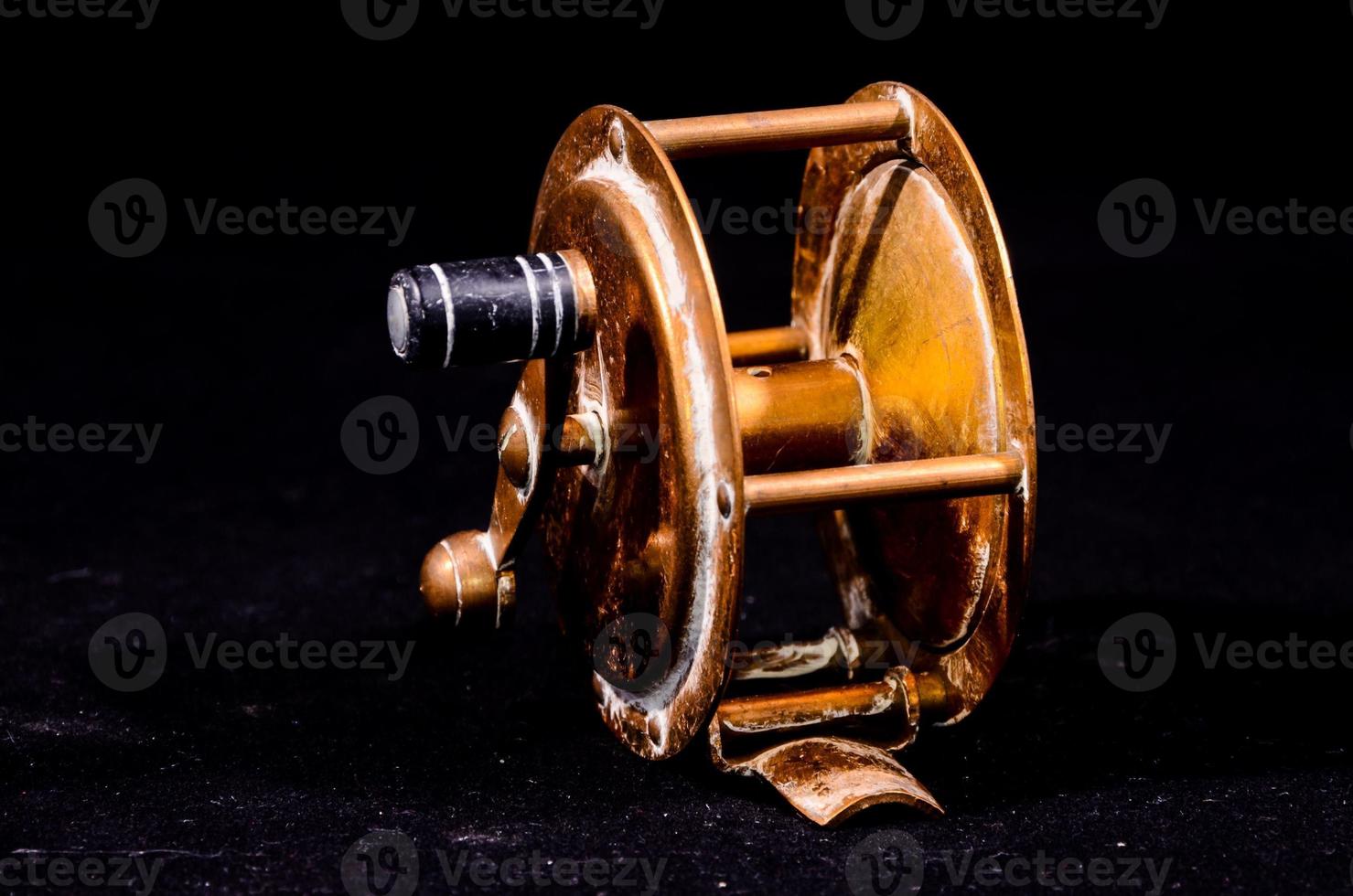 Vintage Old Metal Fishing Reel photo