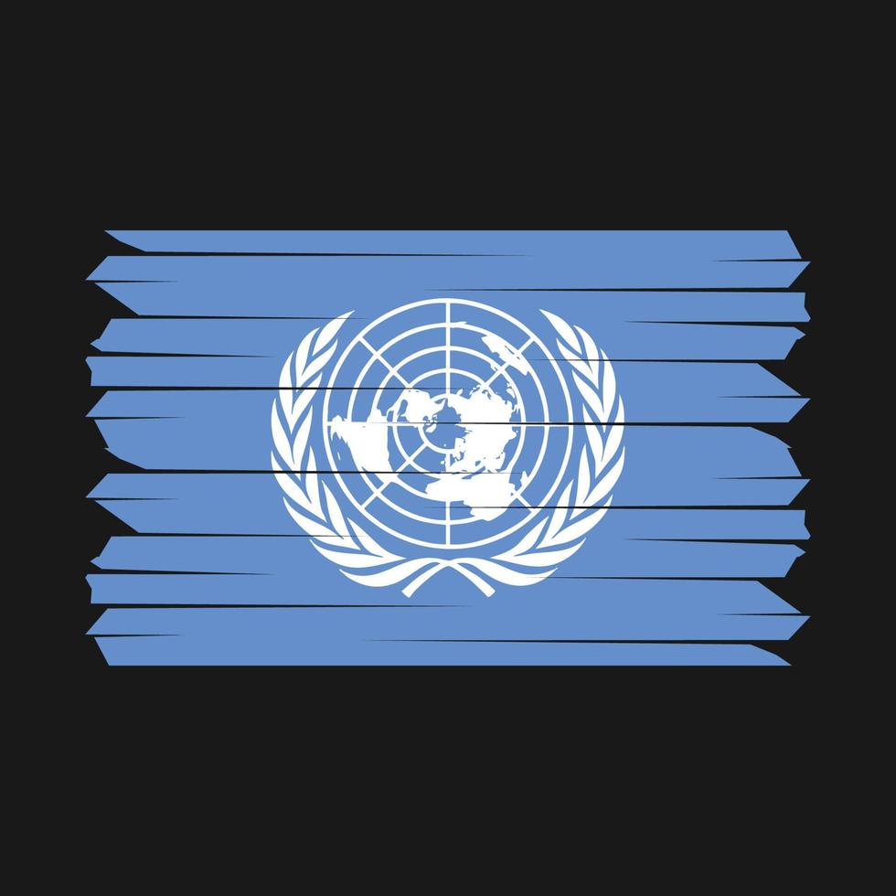 United Nations Flag Brush vector