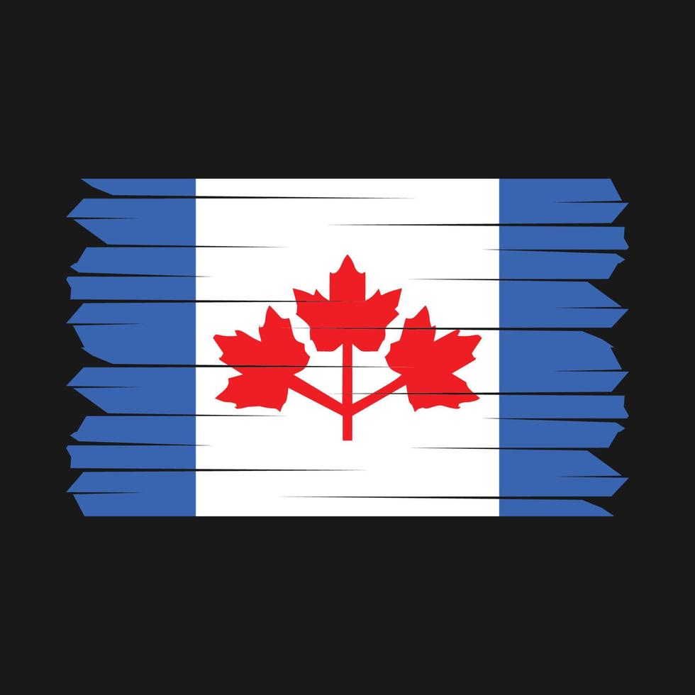 Canada Flag Brush vector